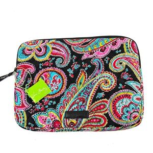 Vera‎ Bradley Tablet Sleeve Parisian Paisley  Quilted 13” Zipper Brand New